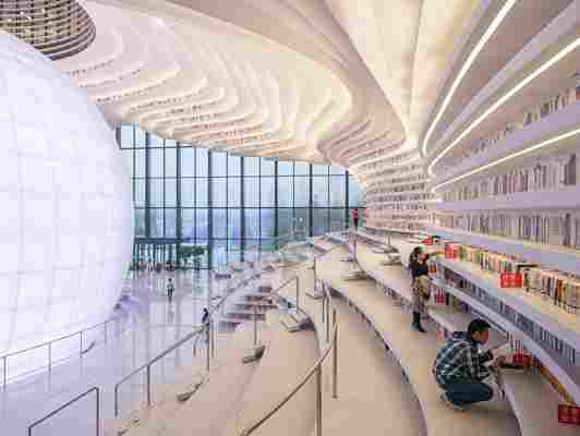 This futuristic library with more than a million books opens in China