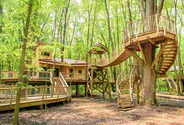 Sleep amongst the trees in a new Ohio treehouse village